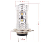 Fendinebbia per auto H7 50W 750LM 6500K luce bianca 10-3535-LED, corrente costante, DC12-24V, H7 50W