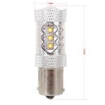 1156/BA15S 80W 800LM 6500K Luce bianca 16-3535-LEDs Luce di riserva per auto, Corrente costante, DC12-24V, 1156  80W