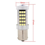 2 PZ 1156/BA15S 12.6W 630LM 6500K Luce bianca 2835 SMD 66 LED Luce freno/sterzo per auto, DC12V, 1156