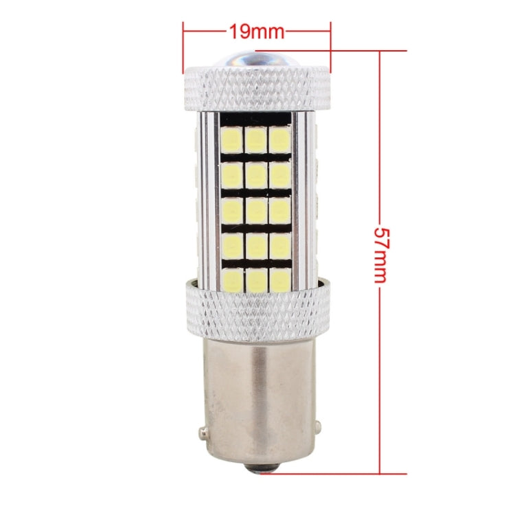 2 PZ 1156/BA15S 12.6W 630LM 6500K Luce bianca 2835 SMD 66 LED Luce freno/sterzo per auto, DC12V, 1156