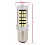 2 PZ 1157/BAY15D 12.6W 630LM 6500K Luce bianca 2835 SMD 66 LED Luce freno/sterzo per auto, DC12V, 1157