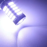 2 PZ 1157/BAY15D 12.6W 630LM 6500K Luce bianca 2835 SMD 66 LED Luce freno/sterzo per auto, DC12V, 1157