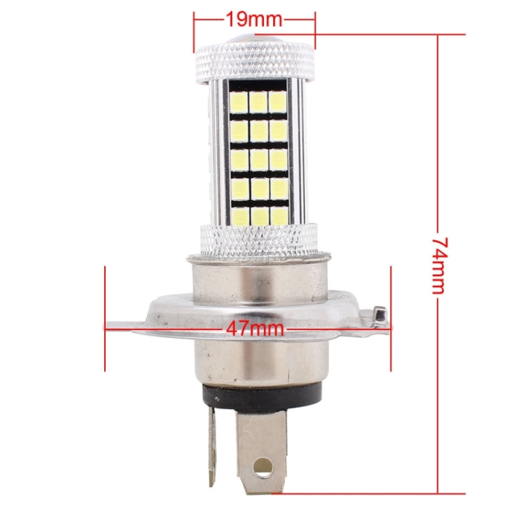Fendinebbia per auto H4 12,6W 630LM 6500K a luce bianca 2835 SMD 66 LED, DC12V, H4