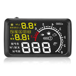 X3 Bluetooth 5,5 pollici Auto OBDII / EUOBD HUD Sistema di sicurezza Head Up Display montato sul veicolo, supporta velocità e consumo di carburante, allarme di velocità eccessiva, temperatura dell'acqua, ecc., X3 5.5 inch