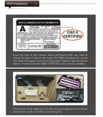 X3 Bluetooth 5,5 pollici Auto OBDII / EUOBD HUD Sistema di sicurezza Head Up Display montato sul veicolo, supporta velocità e consumo di carburante, allarme di velocità eccessiva, temperatura dell'acqua, ecc., X3 5.5 inch