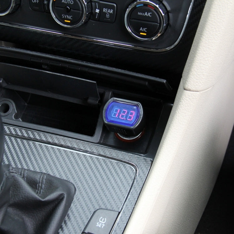 Mini voltmetro elettrico automatico con display a LED CC 12V / 24V, Mini Auto Electric Voltmeter