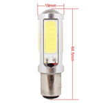 2 PZ 1157/BAY15D 1250LM 20 W + 5 W 5 x COB LED Lampadina luce freno auto a luce bianca, DC 12-24 V, 1157