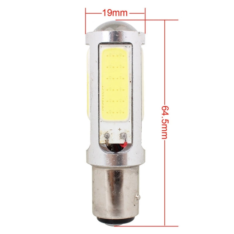 2 PZ 1157/BAY15D 1250LM 20 W + 5 W 5 x COB LED Lampadina luce freno auto a luce bianca, DC 12-24 V, 1157