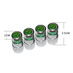 Tappo a vite per rilevamento della pressione dei pneumatici da 4 pezzi da 2,4 bar, Tire Pressure Detection Screw Cap