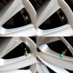 Tappo a vite per rilevamento della pressione dei pneumatici da 4 pezzi da 2,4 bar, Tire Pressure Detection Screw Cap