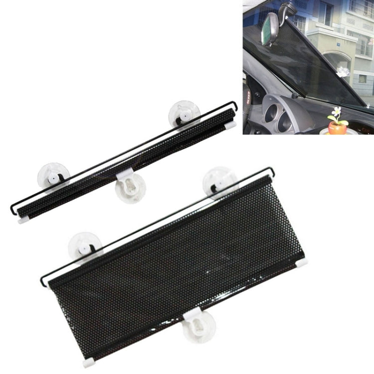 Parasole retrattile per finestrino dell'auto per parabrezza anteriore e posteriore dell'automobile, dimensioni: 125 cm x 50 cm, consegna colore casuale, 125cm x 50cm