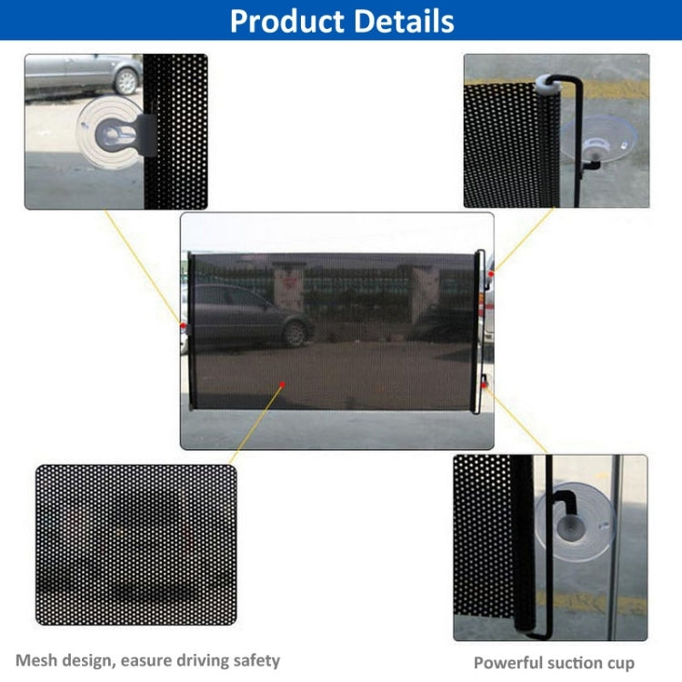 Parasole retrattile per finestrino dell'auto per parabrezza posteriore dell'automobile, dimensioni: 125 cm x 45 cm, consegna colore casuale, 125cmx 45cm