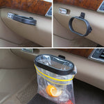 Portaoggetti portatile per secchio di stoccaggio per portasacchetti per spazzatura per auto, Car Rubbish Bag Holder
