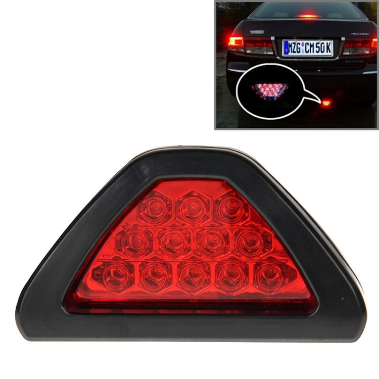 Luce freno di avvertimento posteriore a 12 LED per auto DC 12V, 12-LED Red Light, White Light