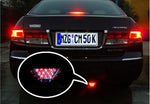 Luce freno di avvertimento posteriore a 12 LED per auto DC 12V, 12-LED Red Light, White Light