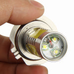 Fendinebbia LED bianco H7 21W per veicoli, DC 12-24V