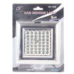 Lampada con interruttore per auto ad alta potenza per interni, 42 LED, 3 sezioni, CC 12 V (luce bianca), 42 LEDs