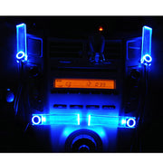 Lampada decorativa per cruscotto a LED a luce blu con illuminazione per auto 4X, Car LED Dash Decoration Lamp
