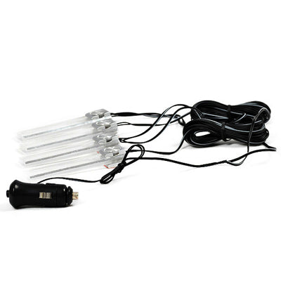 Lampada decorativa per cruscotto a LED a luce blu con illuminazione per auto 4X, Car LED Dash Decoration Lamp