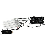 Lampada decorativa per cruscotto a LED a luce blu con illuminazione per auto 4X, Car LED Dash Decoration Lamp