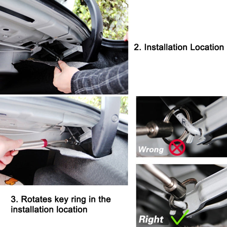 Dispositivo a molla di sollevamento automatico regolabile del coperchio del bagagliaio dell'auto da 2 pezzi, Car Trunk Lid Lifting Spring Device