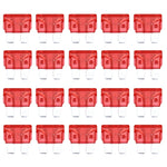 Fusibile mini lama automatico da 100 pezzi (30 A), CC 12 V, 25A Transparent, 10A Red, 15A Blue, 20A, 30A