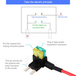 Adattatore TAP Add-A-Circuit Portafusibile automatico lama ATM APM (dimensioni ridotte), Small Size