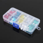 Set di 50 fusibili a lama 10A / 15A / 20A / 25A / 30A per autoveicoli, 50 PCS
