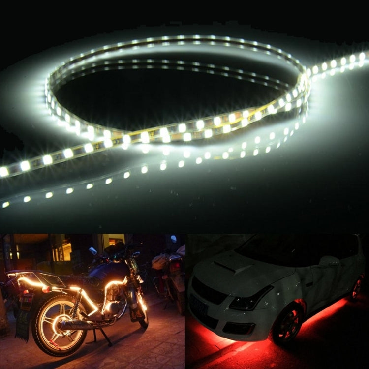 5 strisce luminose per auto Flow Style 45 LED 3528 SMD impermeabili per decorazione auto, DC 12V, lunghezza: 45 cm, 45cm Dark Blue, 45cm Green, 45cm Ice Blue, 45cm Pink, 45cm Red, 45cm White, 45cm Yellow