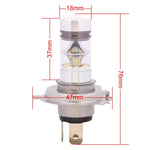 H4 850LM P43T 100W LED Fari anteriori per auto/Luce di marcia diurna/Lampadina per lampada di guida, DC 12-24V, H4