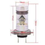 Fari anteriori per auto H7 850LM 100W LED / Luce di marcia diurna / Lampadina per lampada di guida, DC 12-24V, H7