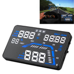 Q7 HUD GPS per auto da 5,5 pollici Sistema di sicurezza Head Up Display montato sul veicolo, supporto per velocità, tempo reale, altitudine, allarme di velocità eccessiva e numero satellitare, ecc., Q7