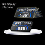 Q7 HUD GPS per auto da 5,5 pollici Sistema di sicurezza Head Up Display montato sul veicolo, supporto per velocità, tempo reale, altitudine, allarme di velocità eccessiva e numero satellitare, ecc., Q7