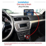 Q7 HUD GPS per auto da 5,5 pollici Sistema di sicurezza Head Up Display montato sul veicolo, supporto per velocità, tempo reale, altitudine, allarme di velocità eccessiva e numero satellitare, ecc., Q7