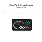 X6 3,5 pollici Auto OBDII / EUOBD HUD Sistema di sicurezza Head Up Display montato sul veicolo, supporto velocità, temperatura dell'acqua, allarme di velocità, consumo di carburante, tensione della batteria, ecc., X6