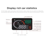 X6 3,5 pollici Auto OBDII / EUOBD HUD Sistema di sicurezza Head Up Display montato sul veicolo, supporto velocità, temperatura dell'acqua, allarme di velocità, consumo di carburante, tensione della batteria, ecc., X6