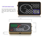 X6 3,5 pollici Auto OBDII / EUOBD HUD Sistema di sicurezza Head Up Display montato sul veicolo, supporto velocità, temperatura dell'acqua, allarme di velocità, consumo di carburante, tensione della batteria, ecc., X6