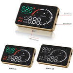 X6 3,5 pollici Auto OBDII / EUOBD HUD Sistema di sicurezza Head Up Display montato sul veicolo, supporto velocità, temperatura dell'acqua, allarme di velocità, consumo di carburante, tensione della batteria, ecc., X6