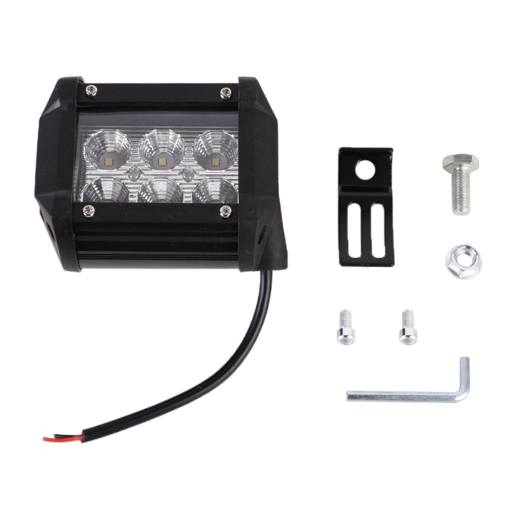 Lampada di ingegneria del proiettore a luce bianca da 18 W 6 LED / Luce per SUV IP67 impermeabile, CC 10-30 V, 6 LED Floodlight