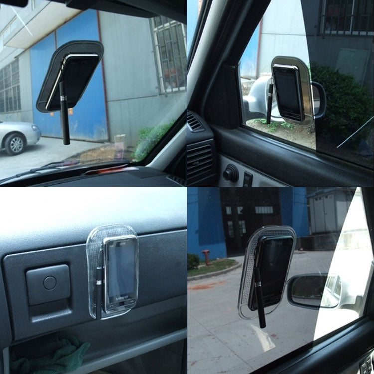 Tappetino adesivo antiscivolo per auto per telefono cellulare/MP3/MP4, dimensioni: 18,2x12x0,2 cm, Anti-Slip Sticky Mat(Black), Anti-Slip Sticky Mat(Transparent)