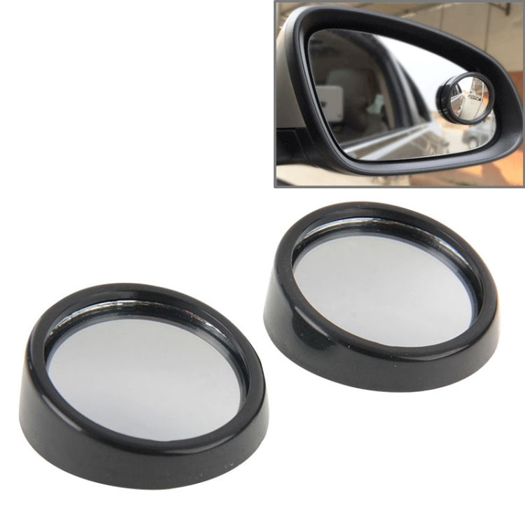 2 pezzi SY-022 Specchio per veicolo per auto, punto cieco, retrovisore, piccolo specchio rotondo, diametro: circa 5,6 cm., SY-022(Black), SY-022