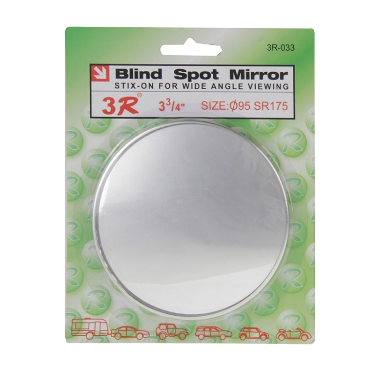 3R-033 Specchietto retrovisore grandangolare per punto cieco dell'auto, diametro: 9,5 cm, 3R-033