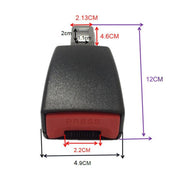 Fibbia di estensione della cintura di sicurezza per auto universale da 2 pezzi, (Black), (Khaki), (Grey)