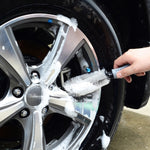 KANEED Car Wheel Tire Rim Scrub Brush Hub Clean Wash Brush Car Truck Moto Bike Washing Cleaning Tool, US Stock Tire Rim Scrub Brush, UK Stock Tire Rim Scrub Brush, Tire Rim Scrub Brush