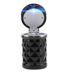 Posacenere per auto con sfaccettature di diamanti con luce a LED, with LED Light(Dark Red), with LED Light(Black), with LED Light(White)