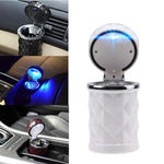 Posacenere per auto con sfaccettature di diamanti con luce a LED, with LED Light(Dark Red), with LED Light(Black), with LED Light(White)