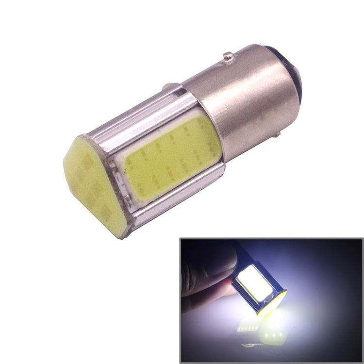 1157 4.5W 240LM Luce bianca 4 LED COB Lampadina per luce freno auto, DC 12-24V, 1157