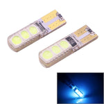 2 luci di stop a LED T10 2W 120-140LM 6 LED blu ghiaccio 5050 per veicoli, DC12V, 6 5050 LEDs, 6 LED 5050 LEDs, 6  5050 LEDs