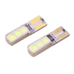 2 luci di stop a LED T10 2W 120-140LM 6 LED blu ghiaccio 5050 per veicoli, DC12V, 6 5050 LEDs, 6 LED 5050 LEDs, 6  5050 LEDs