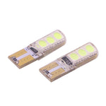 2 luci di stop a LED T10 2W 120-140LM 6 LED blu ghiaccio 5050 per veicoli, DC12V, 6 5050 LEDs, 6 LED 5050 LEDs, 6  5050 LEDs